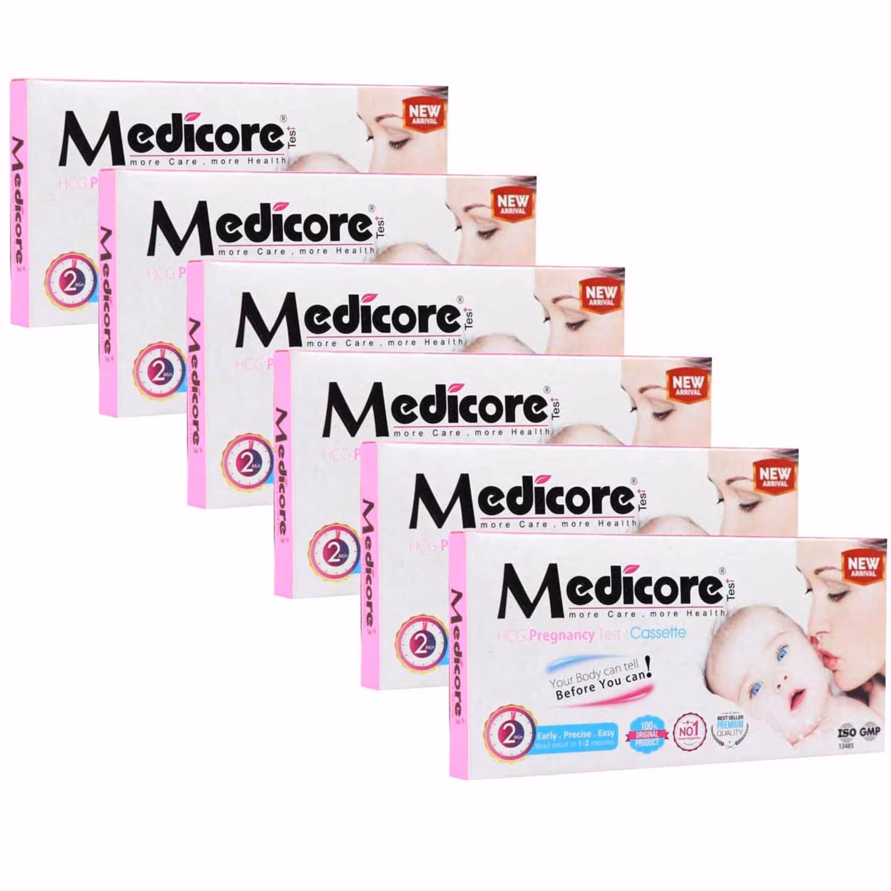 بی بی چک ( تست بارداری ) کاستی مدیکور مجموعه 6 عددی