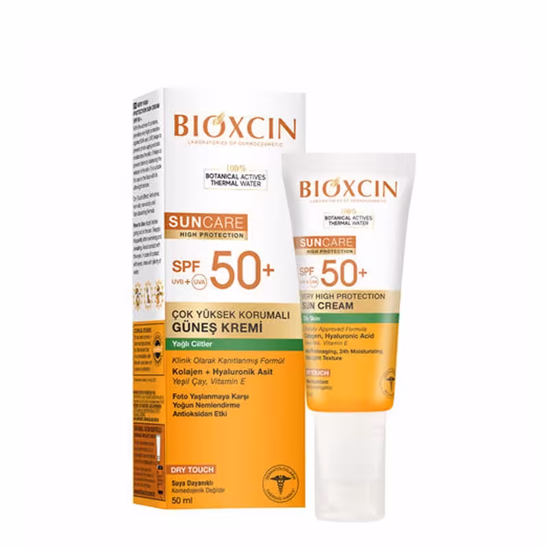 ضدآفتاب بیوکسینِ بی رنگ مدل Sp50 (پوست چرب) حجم 50 میل