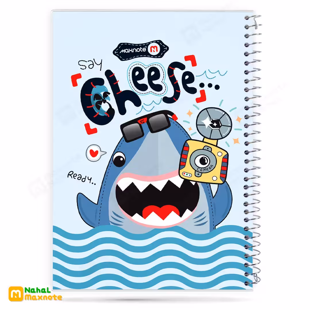 دفتر 80 برگ سیمی طلقی فانتزی کد 9814.طرح 10