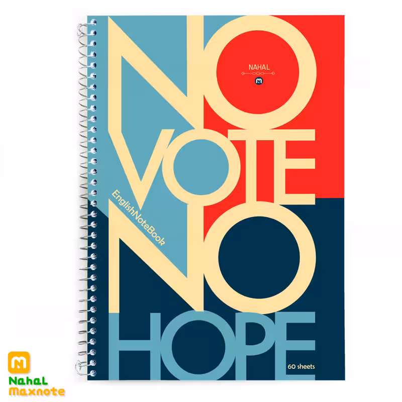 دفتر 60 برگ دو خط سیمی کد 3630.طرح 1