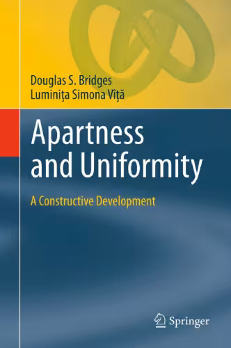 خرید و دانلود نسخه کامل کتاب Apartness and Uniformity: A Constructive Development