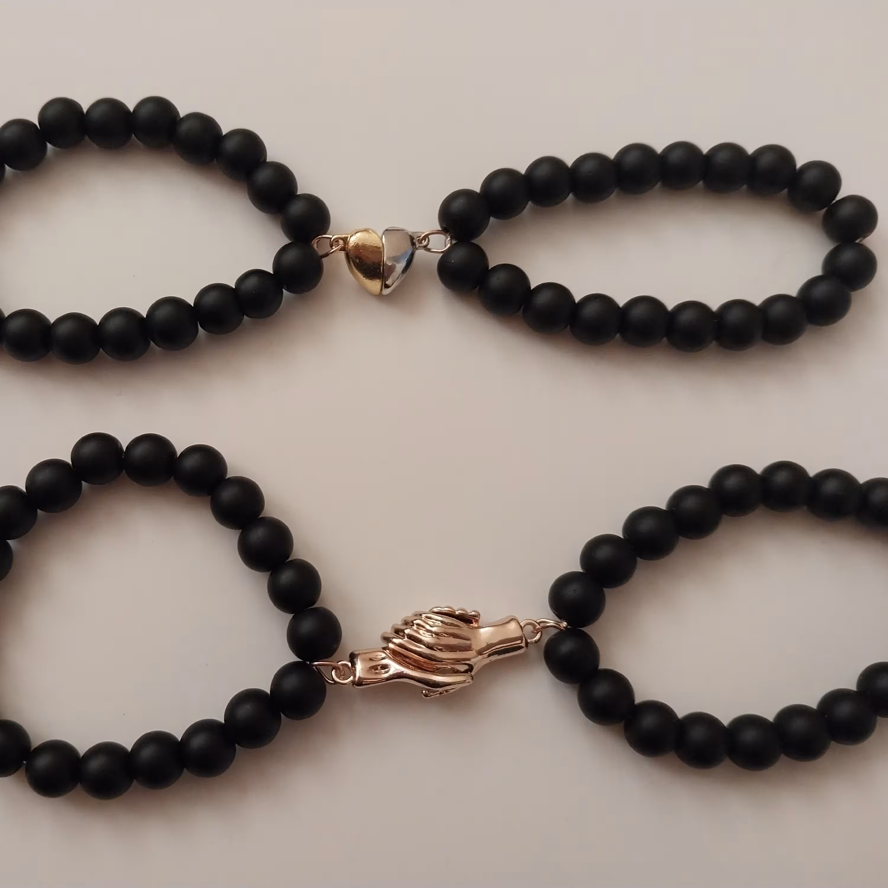 دستبند ست مگنتی قلب و دست