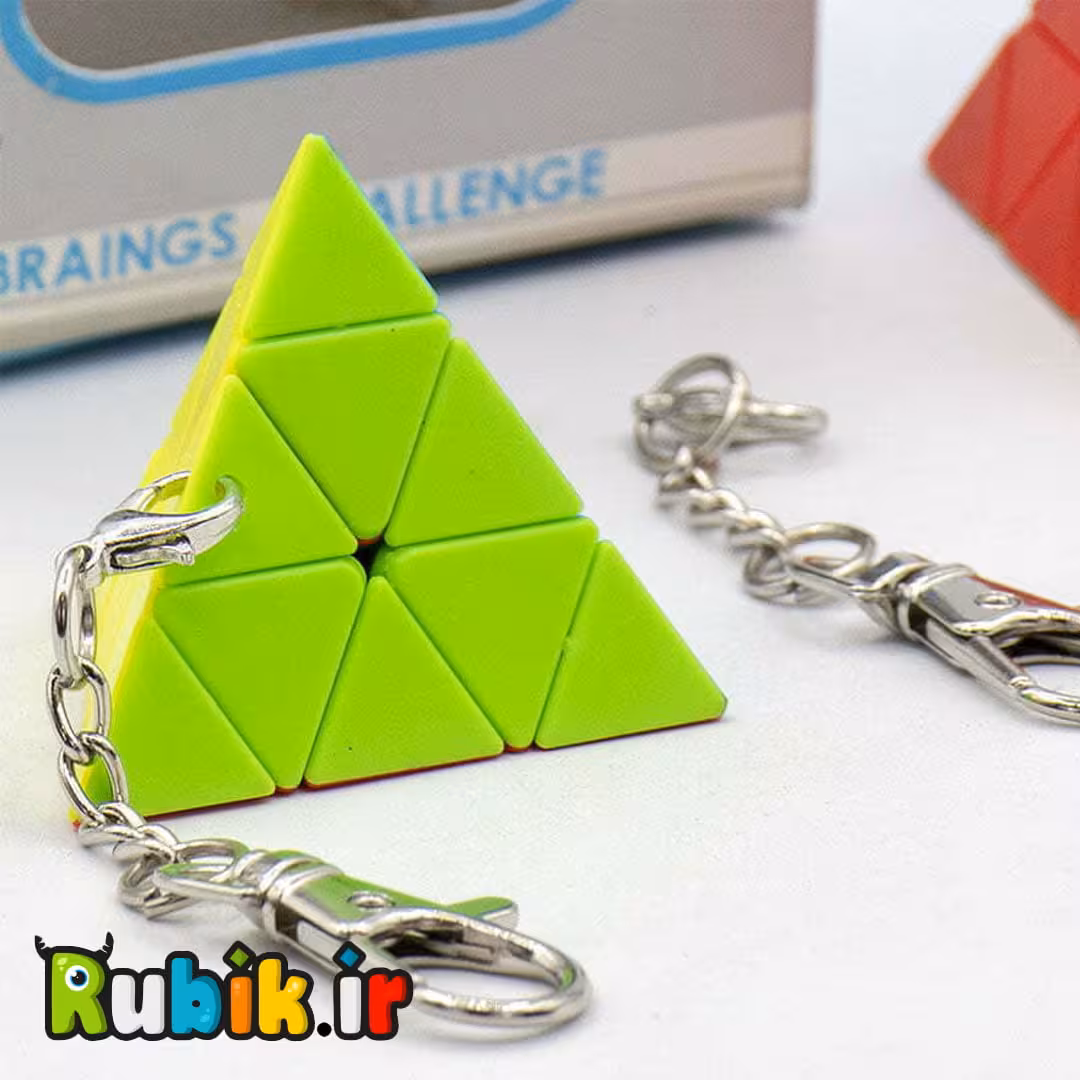 جاکلیدی 3*3 هرمی استیکرلس (بدون جعبه)