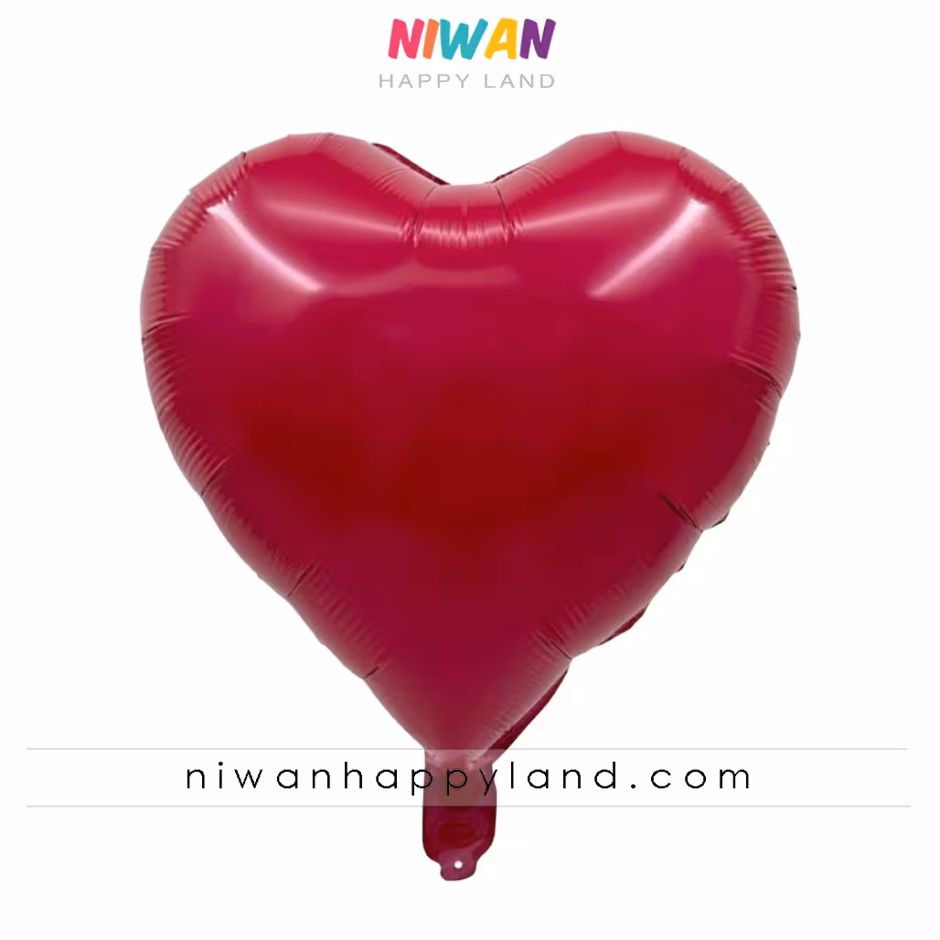 بادکنک فویلی قلب سرخابی