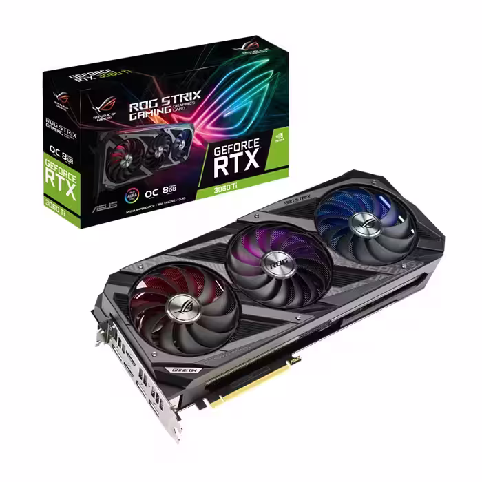 کارت گرافیک ایسوس ROG STRIX GeForce RTX 3060 TI OC Edition 8GB GAMING