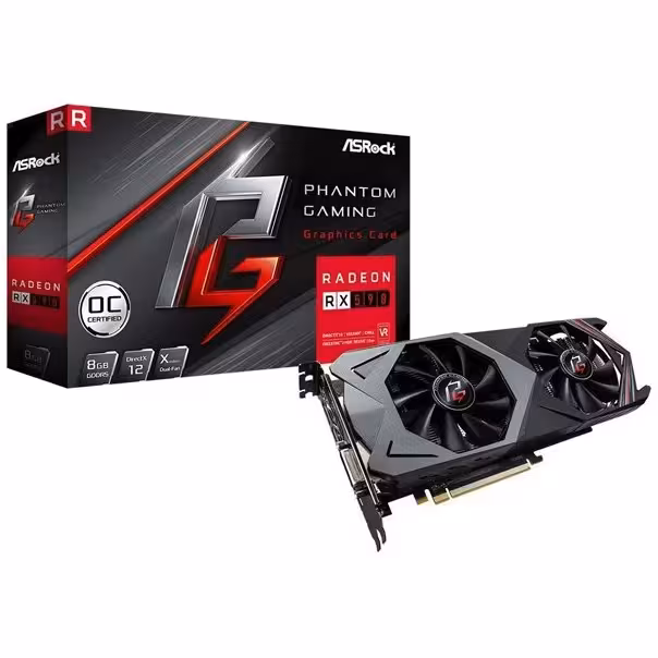 کارت گرافیک استوک ازراک Radeon RX 590 Phantom Gaming OC ظرفیت 8 گیگابایت