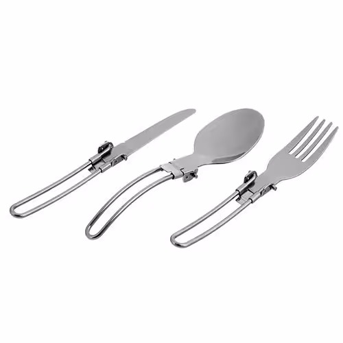 ست قاشق و چنگال سفری استیل