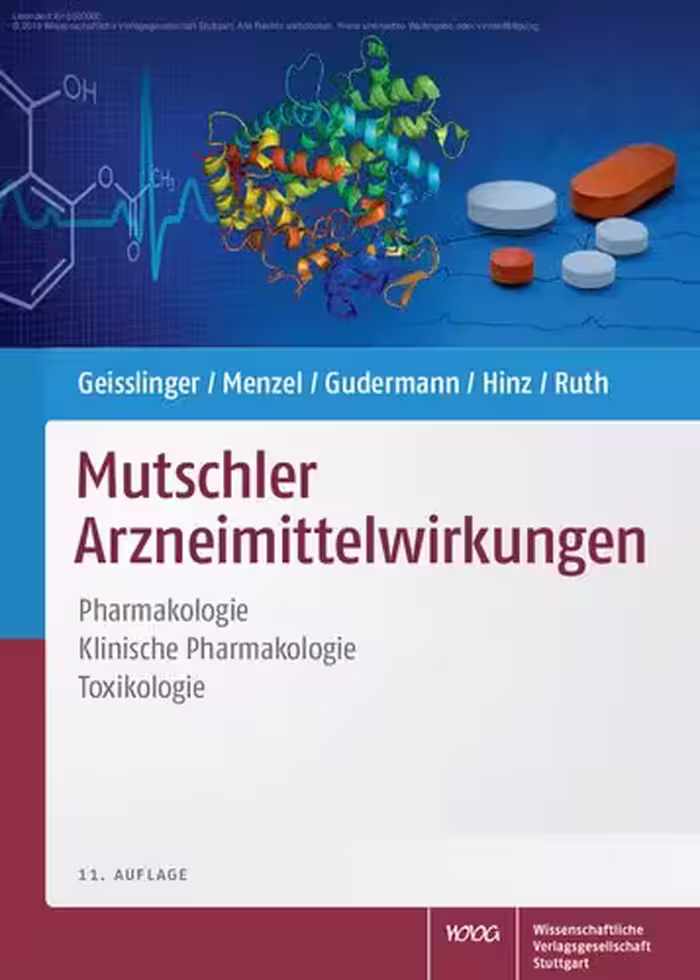 خرید و دانلود نسخه کامل کتاب Mutschler Arzneimittelwirkungen : Pharmakologie, klinische Pharmakologie, Toxikologie