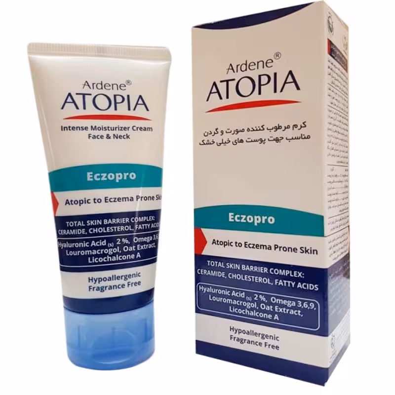 کرم مرطوب کننده صورت و گردن آردن سری اتوپیا مدل Eczopro