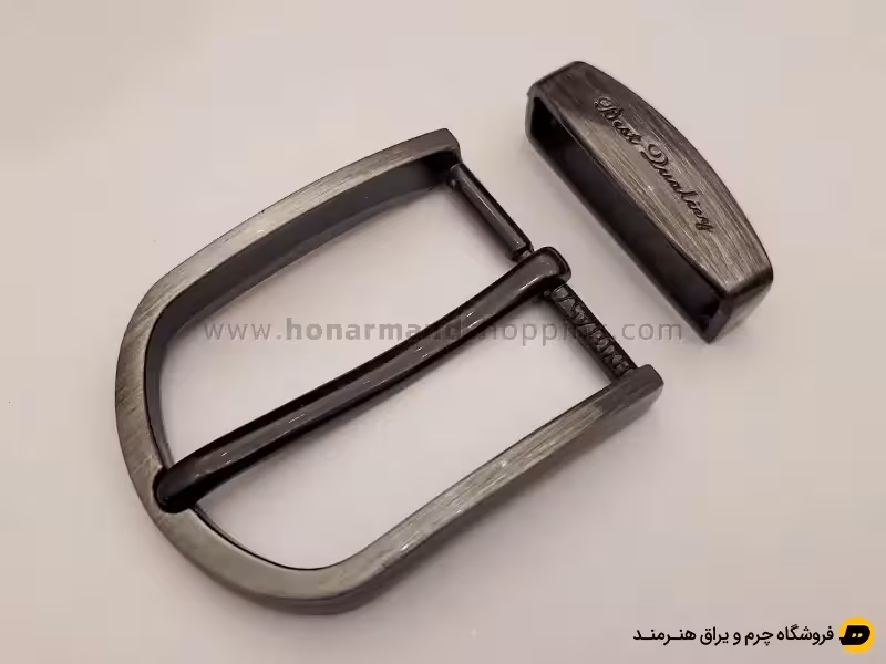 سگک کمربند زبانه دار رنگ دودی سایز 4