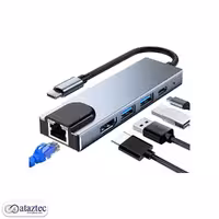 هاب و تبدیل 5پورت Type-C مدلBYL-2007