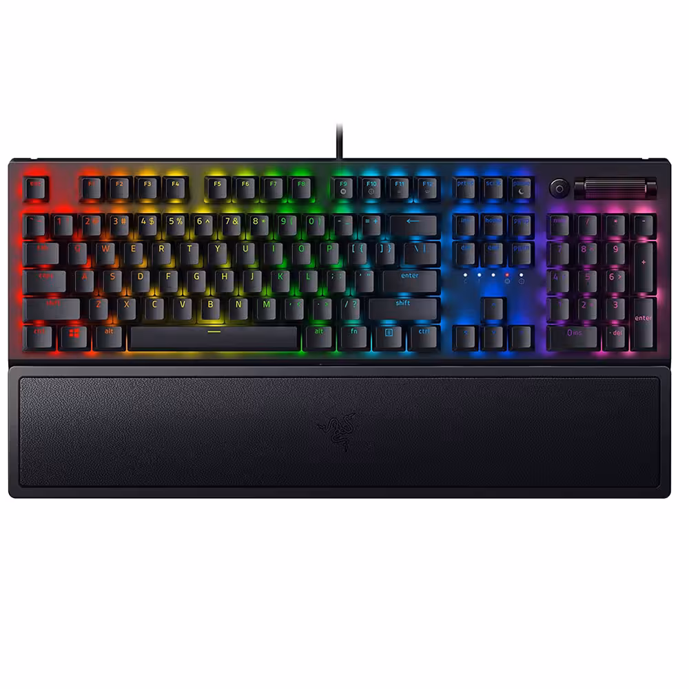 کیبورد مکانیکال گیمینگ ریزر RAZER BlackWidow V3 Yellow Switch