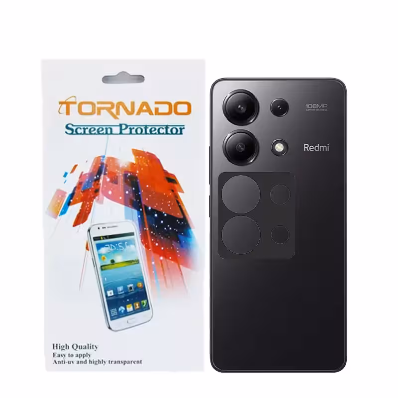 محافظ لنز دوربین تورنادو مدل قابدار مناسب برای موبایل شیائومی Redmi Note 13 بسته 40 عددی