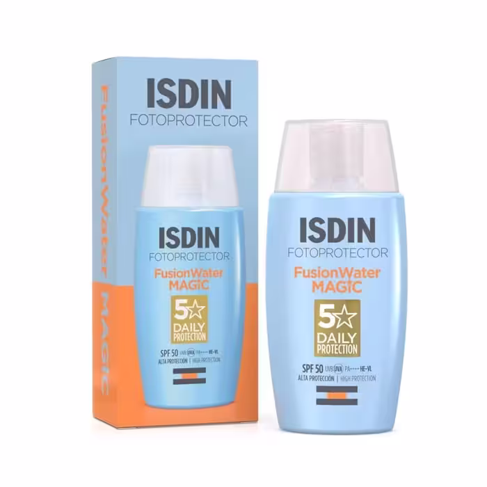 ضد آفتاب ایزدین فیوژن واتر مجیک بی رنگ حجم 50 میل ISDIN