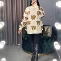 بلوز بافت اکرولیک خرسی