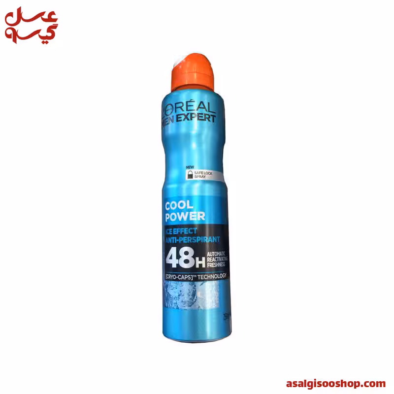 اسپری دئودورانت لورال Loreal مدل مردانه Cool Power حجم 250 میل| کد2910