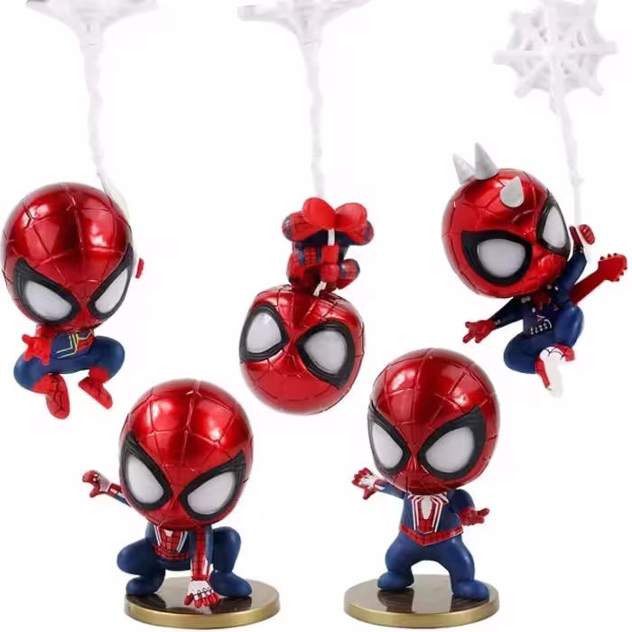 فیگور مرد عنکبوتی Spider Man مگنتی مجموعه 5 عددی
