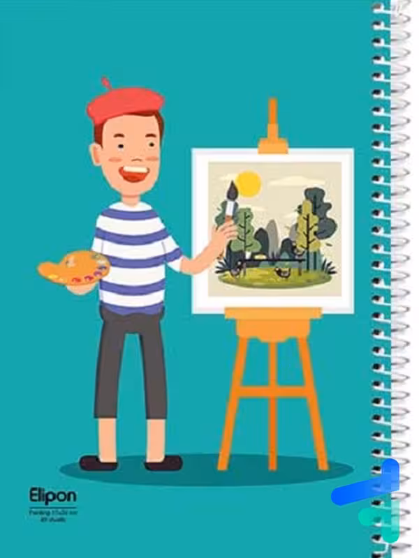 دفتر نقاشی 40 برگ کد 2891297 الیپون