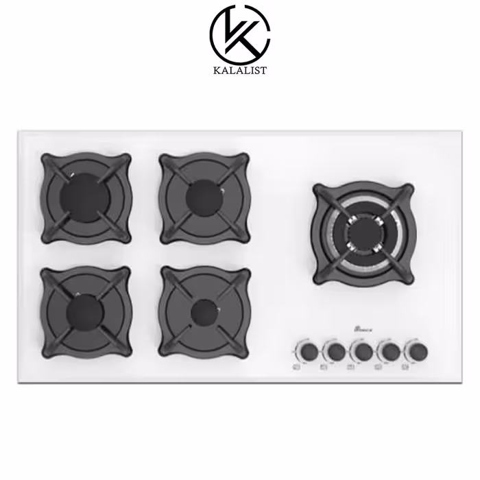 اجاق گاز شیشه ای بیمکث مدل 5097 (سفید)