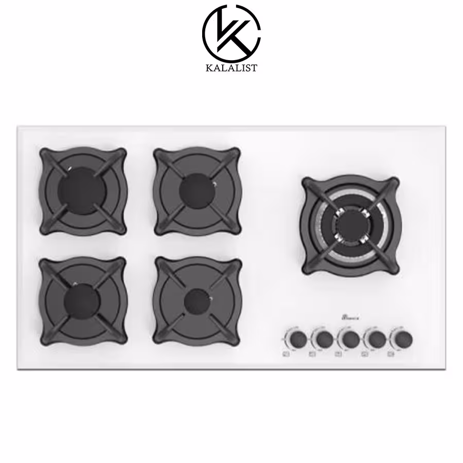 اجاق گاز شیشه ای بیمکث مدل 5097 (سفید)