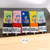 جوراب ساقدار کش انگلیسی فانتزی پنبه ترک کد 34