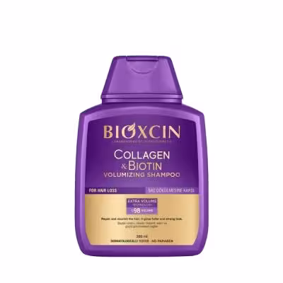 شامپو بیوکسین بنفش ضدریزش حاوی بیوتین و کلاژن