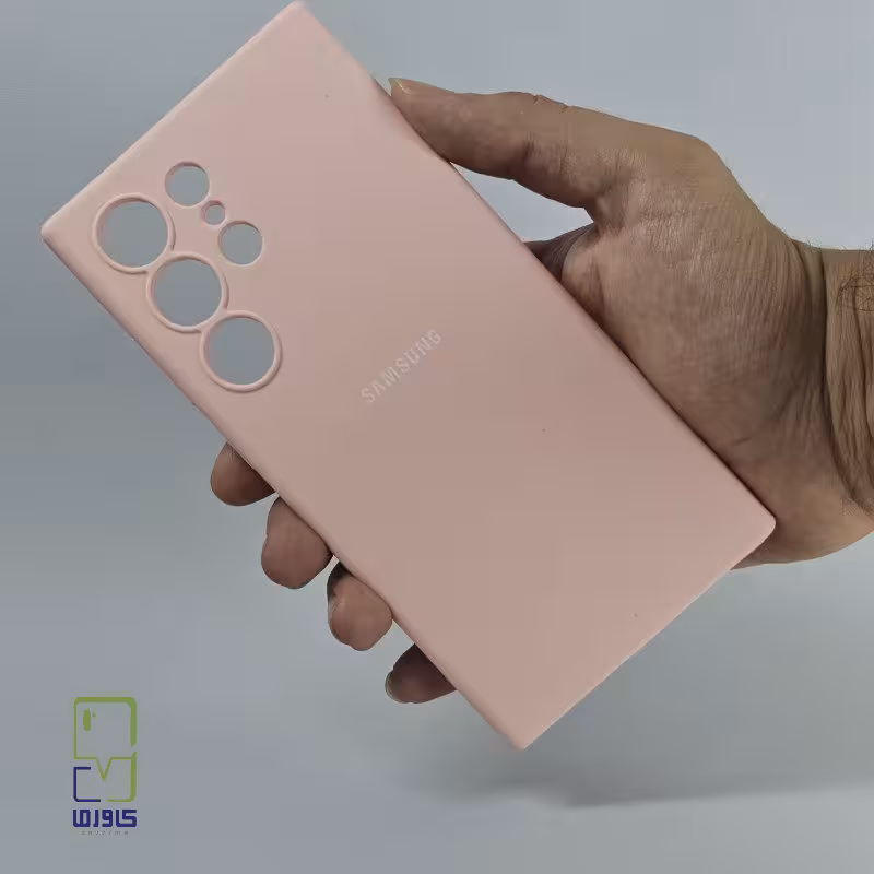 قاب گوشی سامسونگ S24 الترا سیلیکونی|صورتی samsung s24 ultra