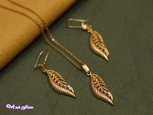 نیم ست طرح برگ N8093