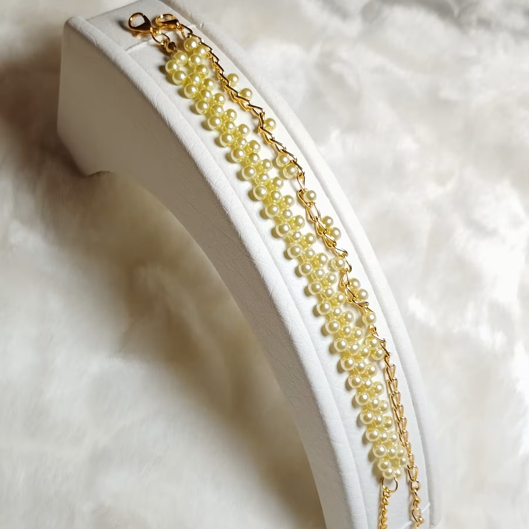 دستبند مرواریدی کد 11