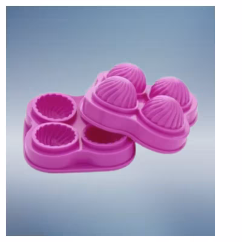 قالب سیلیکونی نیم کره 4 خانه پیچ خارجی