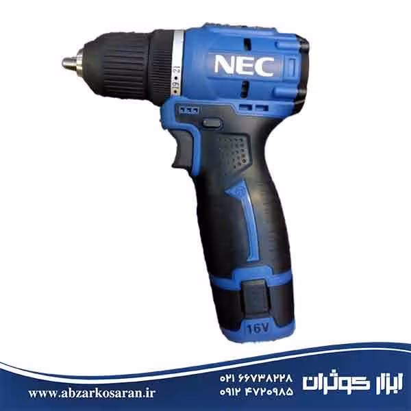 دریل شارژی براش لس Nec مدل 1616
