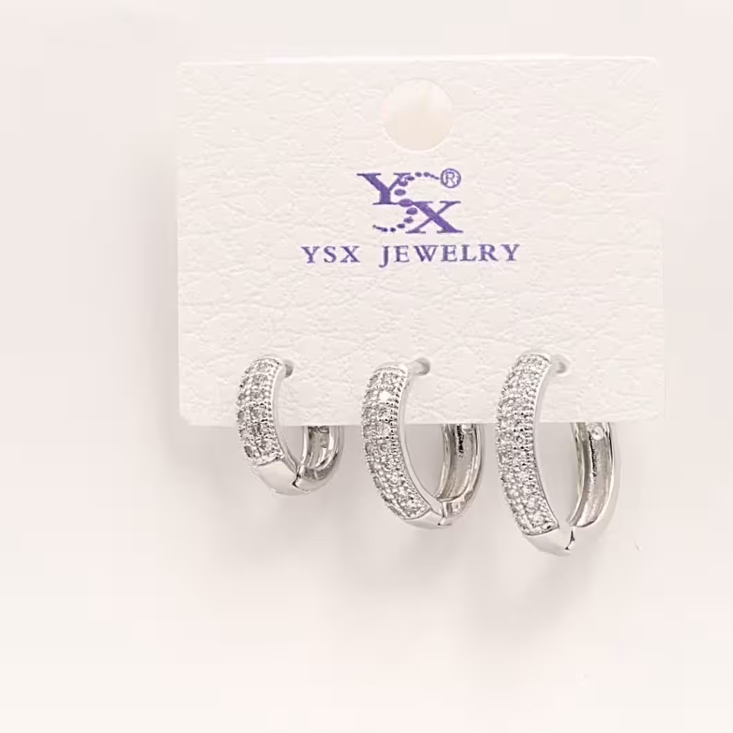 پک سه عددی کد11232 گوشوارهطرح جواهربرند ysxآبکاری طلارنگ ثابتضدحساسیت8