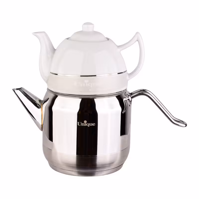 ست کتری و قوری یونیک کد 7280 گنجایش کتری 2 لیتر گنجایش قوری 1 لیتر