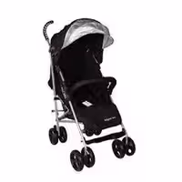 کالسکه مسافرتی عصایی مادرکر انگلستان رنگ مشکی با گارد محافظ و خواب نوزادی و محافظ uv و تنظیم جلوی پا  mothercare baby stroller