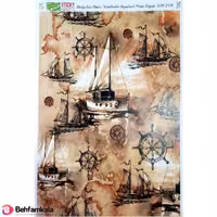 دکوپاژ برنجی(الیافی)پشت چسب دار ریچ کد 2139