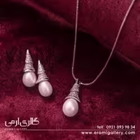 نیم ست نقره مرواریدی ES_3640