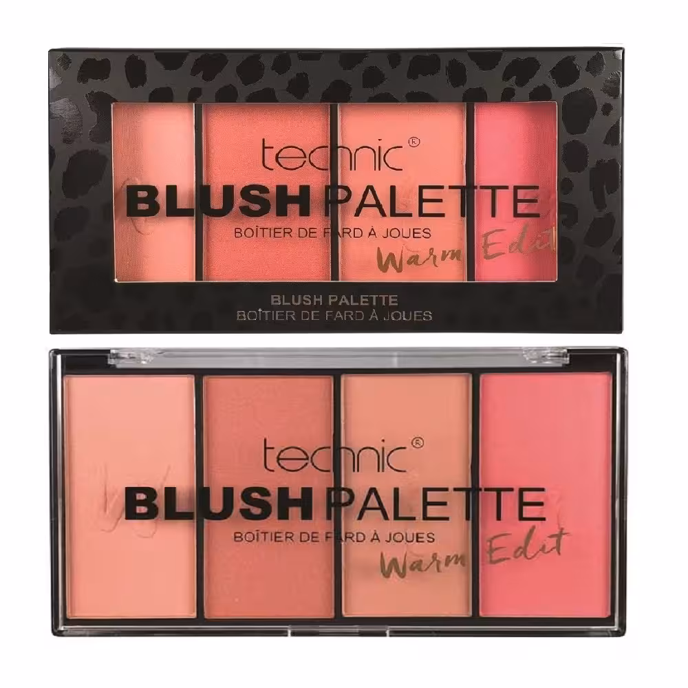 پالت رژگونه 4 رنگ تکنیک مدل Warm Edit