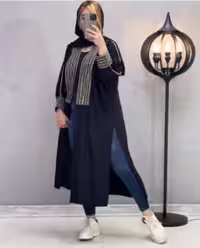 مانتو مجلسی ابروبادی مدل مانتو سوزندوزی ساره