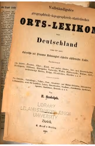 خرید و دانلود نسخه کامل کتاب Vollständigstes geographische-topographisch-statistisches Orts-Lexikon von Deutschland : sowie der unter Osterreichs und Preussens Botmassigkeit stehenden nichtdeutschen Lander.