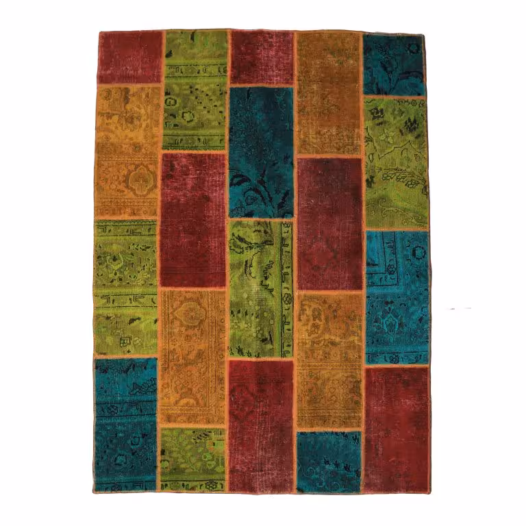 فرش دستباف سه متری طرح چهل تکه کد 4020556