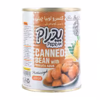 کنسرو لوبیا چیتی با سس گوجه فرنگی پدرام 350 گرمی