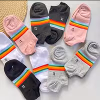 جوراب مچی رنگین کمان