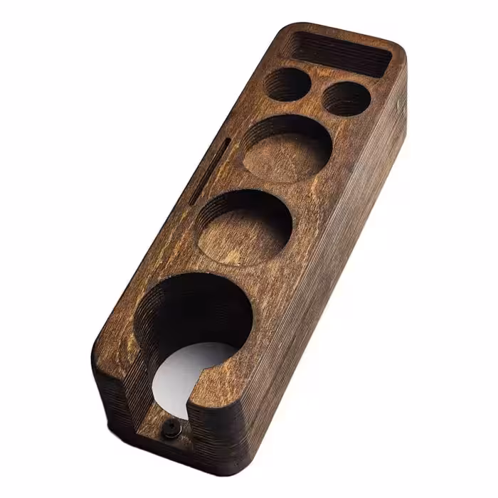 استند نگهدارنده تجهیزات قهوه  مدل مستطیل چوبی کد 51 | چاوه