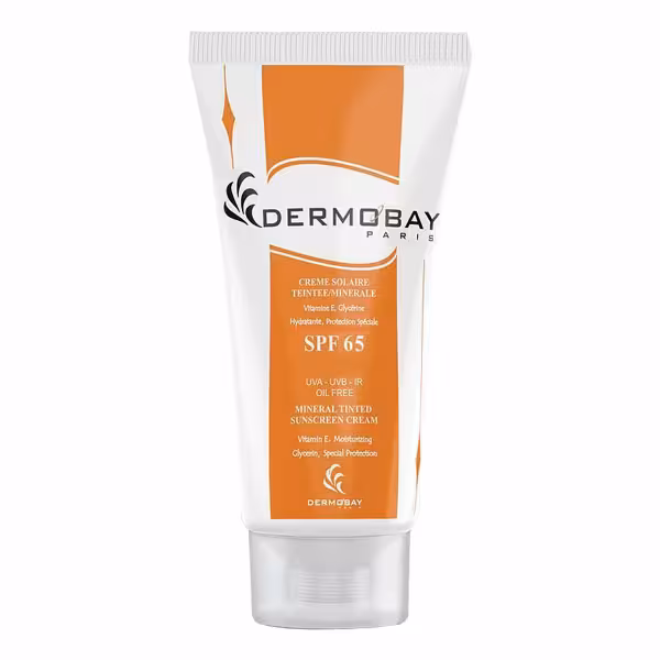 کرم ضد آفتاب رنگی درموبای مناسب پوست چرب SPF65 حجم 50 میل