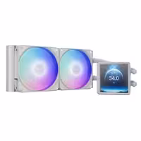 فن خنک کننده مایع پردازنده گیم دیاس مدل AURA GL240 LCD ARGB WHITE