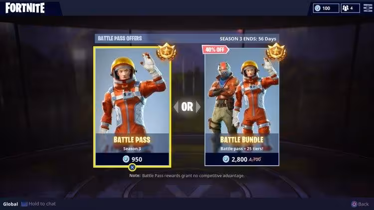 خرید بتل پس فورتنایت (Battle Pass Season)