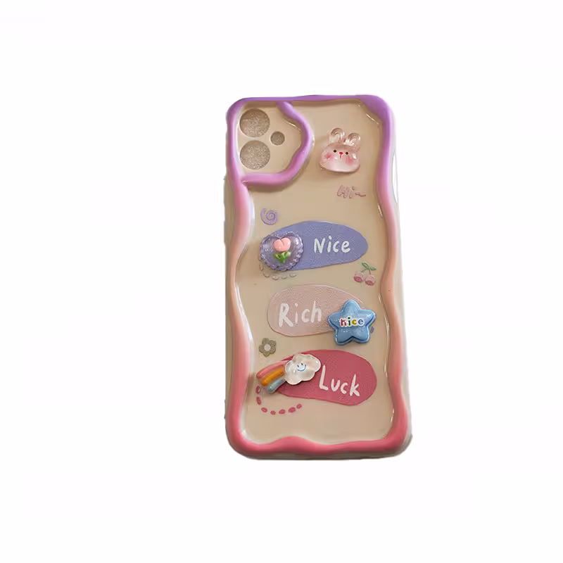 قاب گوشی سامسونگ A05 عروسکی برجسته موج دار زنانه-دخترانه