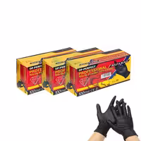 دستکش نیتریل مشکی اوپی پرفکت 100 عددی سایز مدیوم size:m OP Perfect