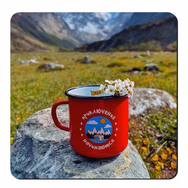 زیر لیوانی   ماگ و گلهای کوهستان کد nzl550