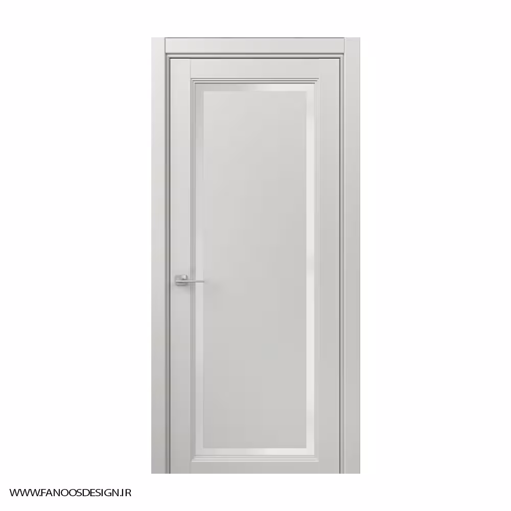 درب مدرن اتاق خواب پلکسی خطی تک قاب با رنگ پلی اورتان کد 1183